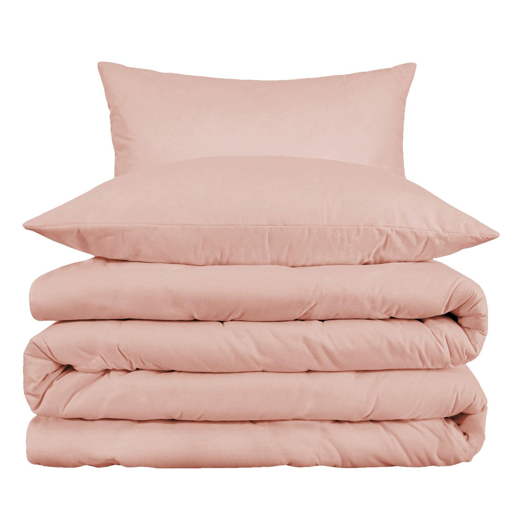 1000 Thread Count Cotton Blend Solid 3 Piece Duvet Cover Set