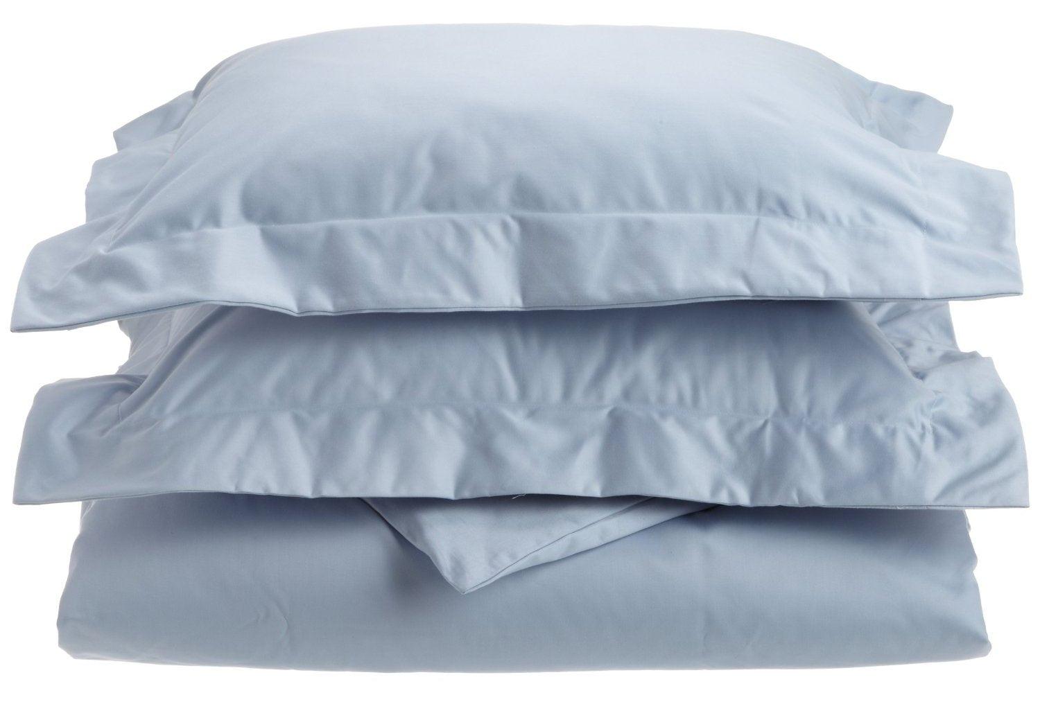 1000 Thread Count Cotton Blend Solid 3 Piece Duvet Cover Set