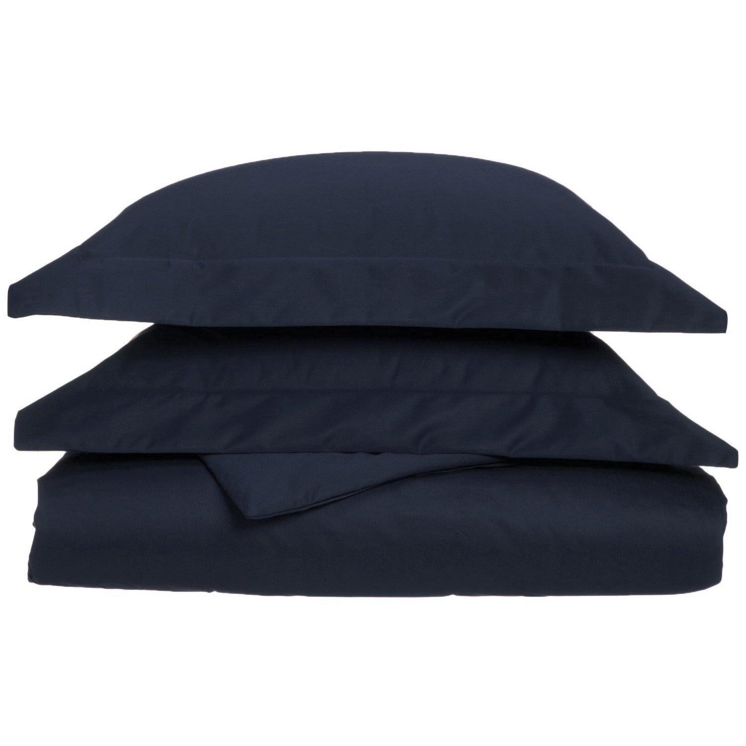 1000 Thread Count Cotton Blend Solid 3 Piece Duvet Cover Set