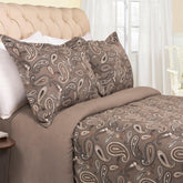 100% Cotton Flannel Paisley Luxury Duvet Cover Set