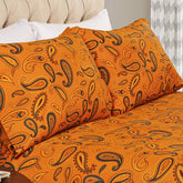 100% Cotton Flannel Vintage Paisley Pillowcase Set