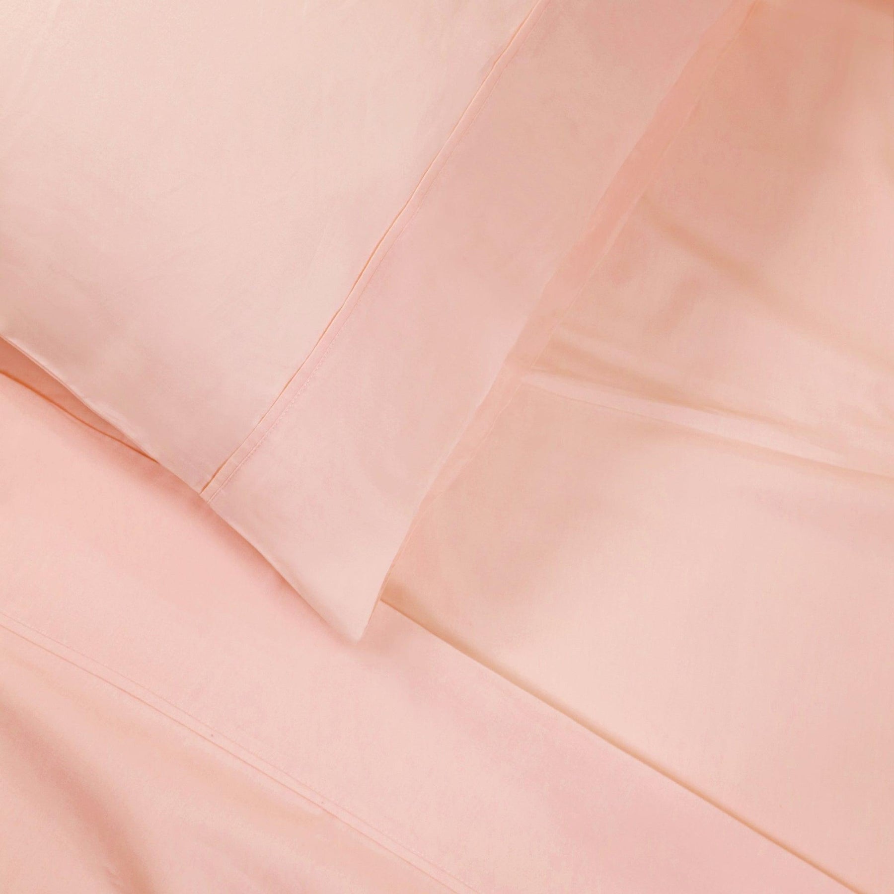 100% Cotton Percale 300 Thread Count Solid Deep Pocket Sheet Set