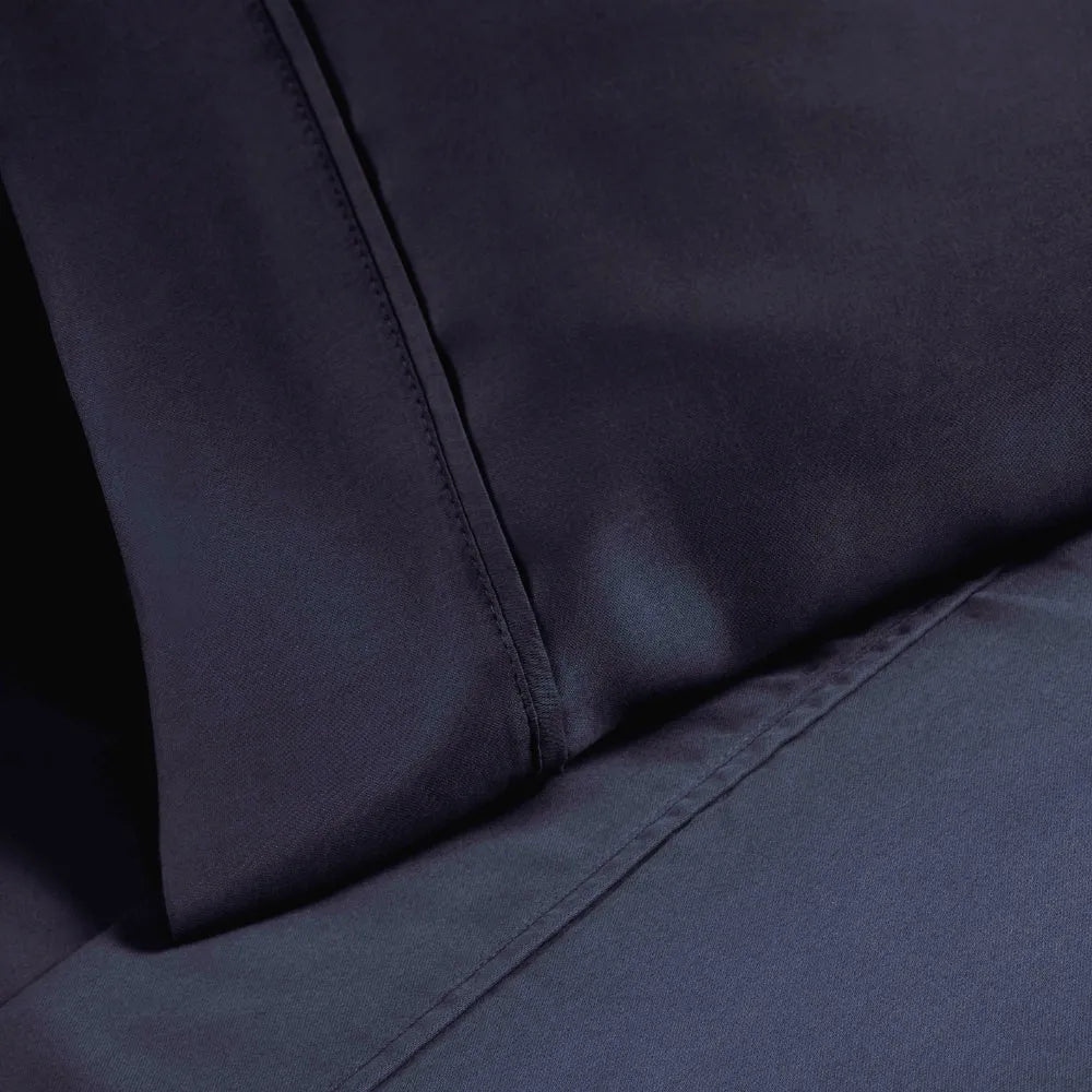 1200 Thread Count Cotton Blend 2 Piece Solid Pillowcase Set