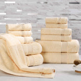 Heritage Egyptian Cotton Plush Absorbent Luxury 12 Piece Towel Set