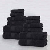 Oregon Organic Cotton Medium Weight Solid 12-Piece Towel Set