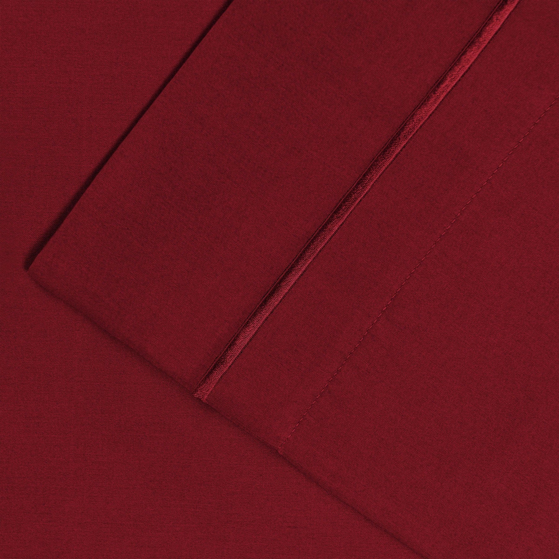 1500 Thread Count Ultra Soft Cotton Marrow Stitch Solid Pillowcase Set