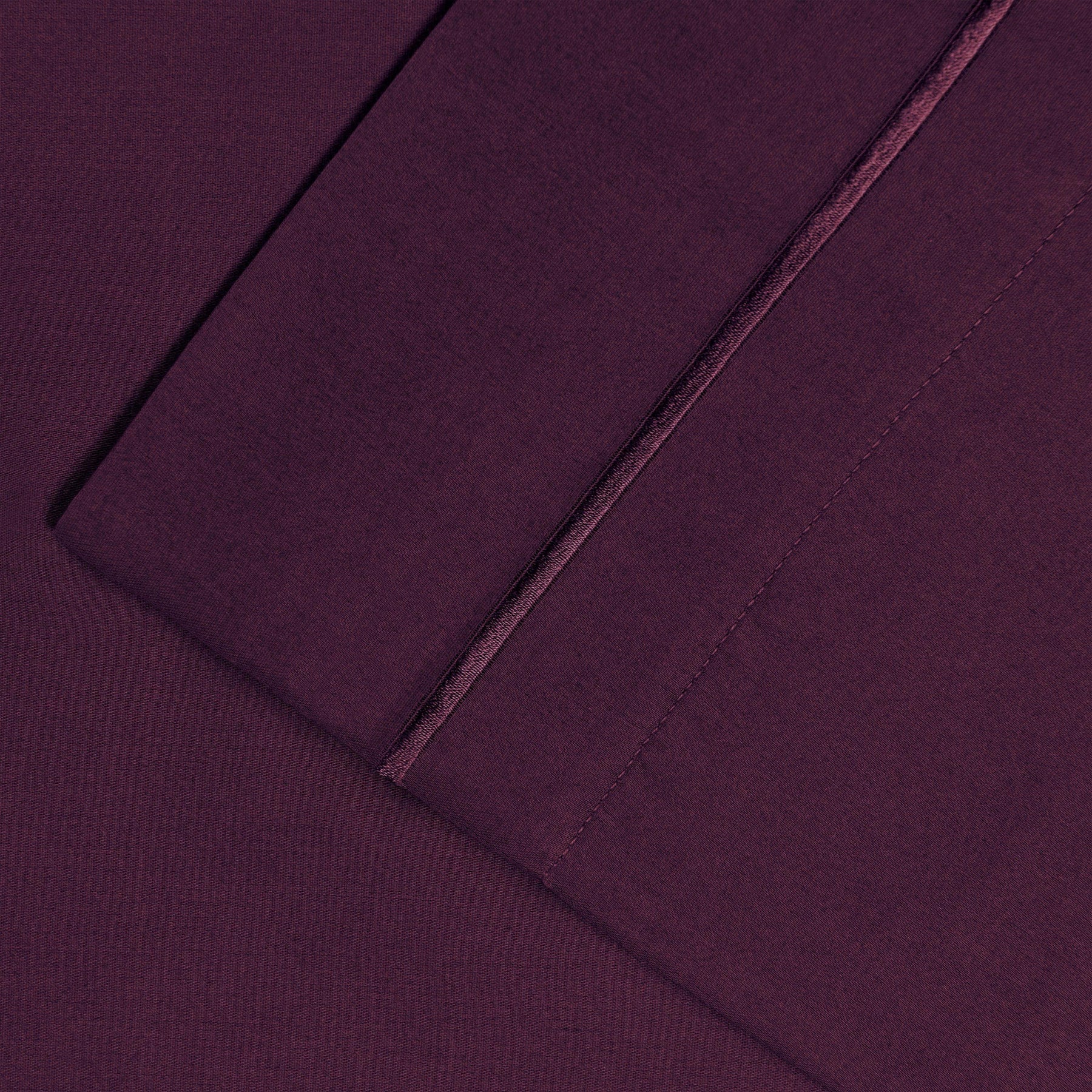 1500 Thread Count Ultra Soft Cotton Marrow Stitch Solid Pillowcase Set