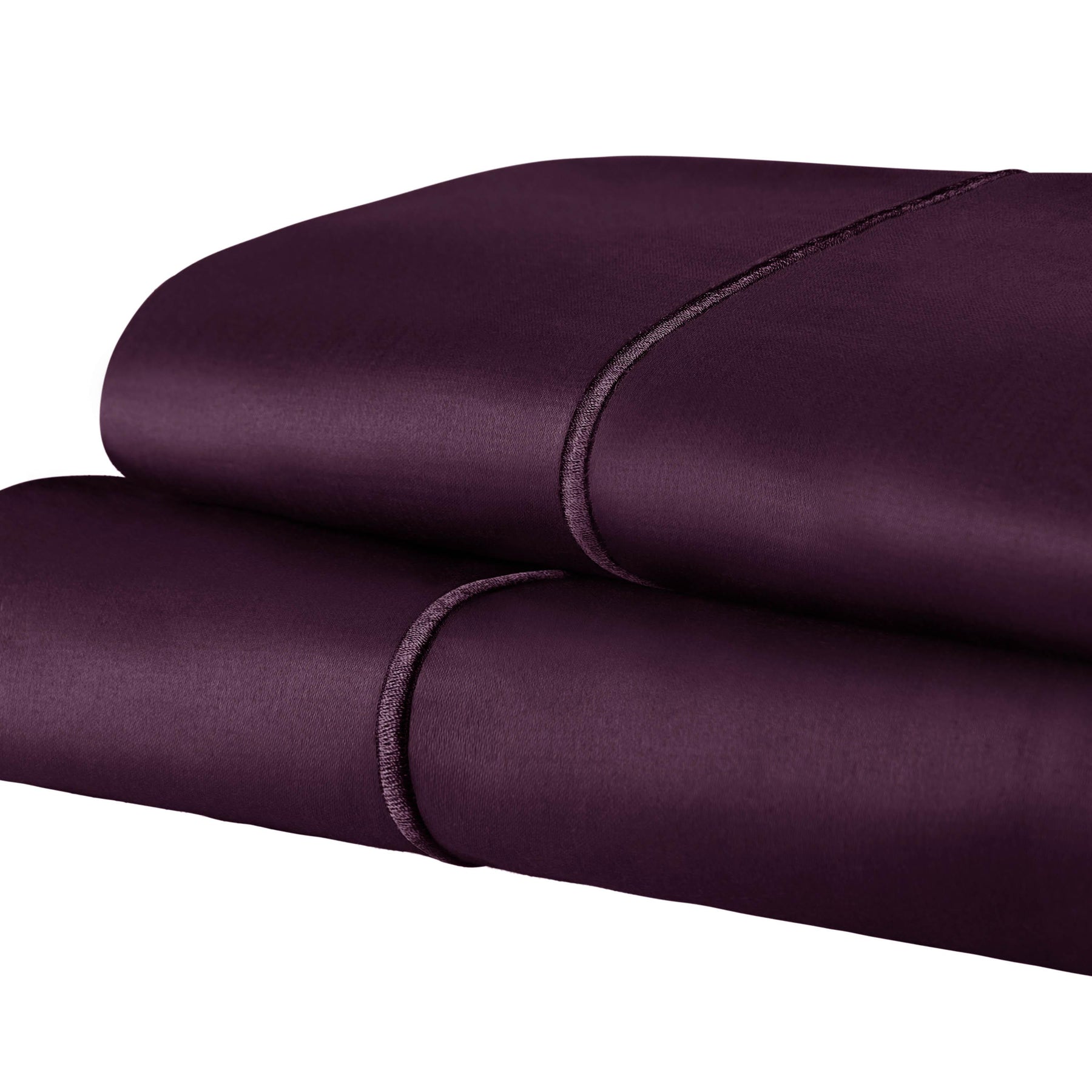 1500 Thread Count Ultra Soft Cotton Marrow Stitch Solid Pillowcase Set