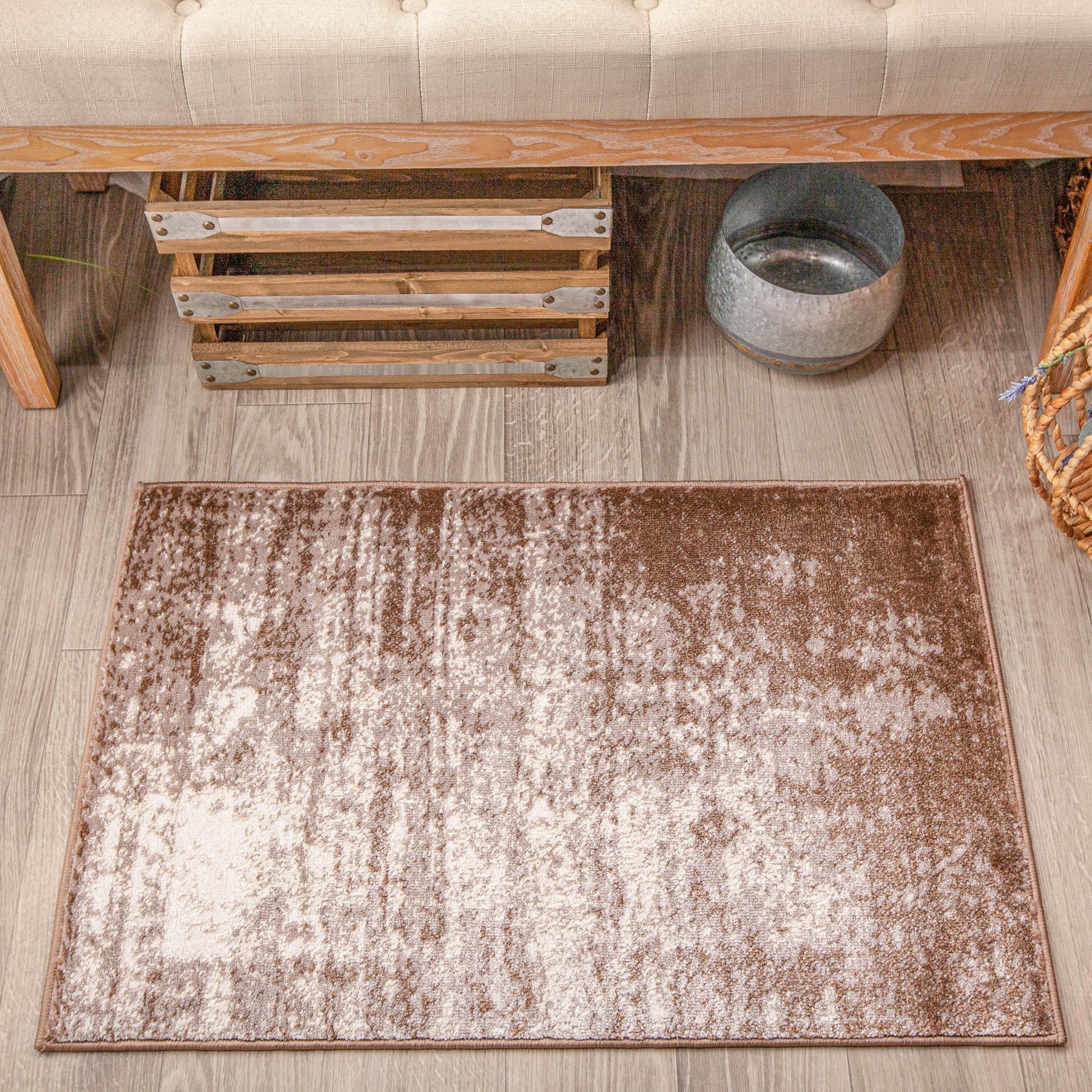 Afton Acid Wash Gradient Indoor Area Rug or Runner Or Door Mat