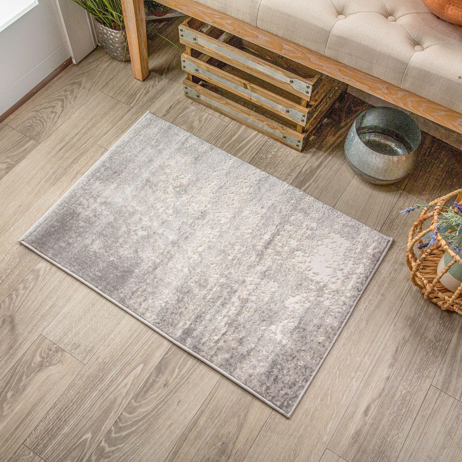 Afton Acid Wash Gradient Indoor Area Rug or Runner Or Door Mat