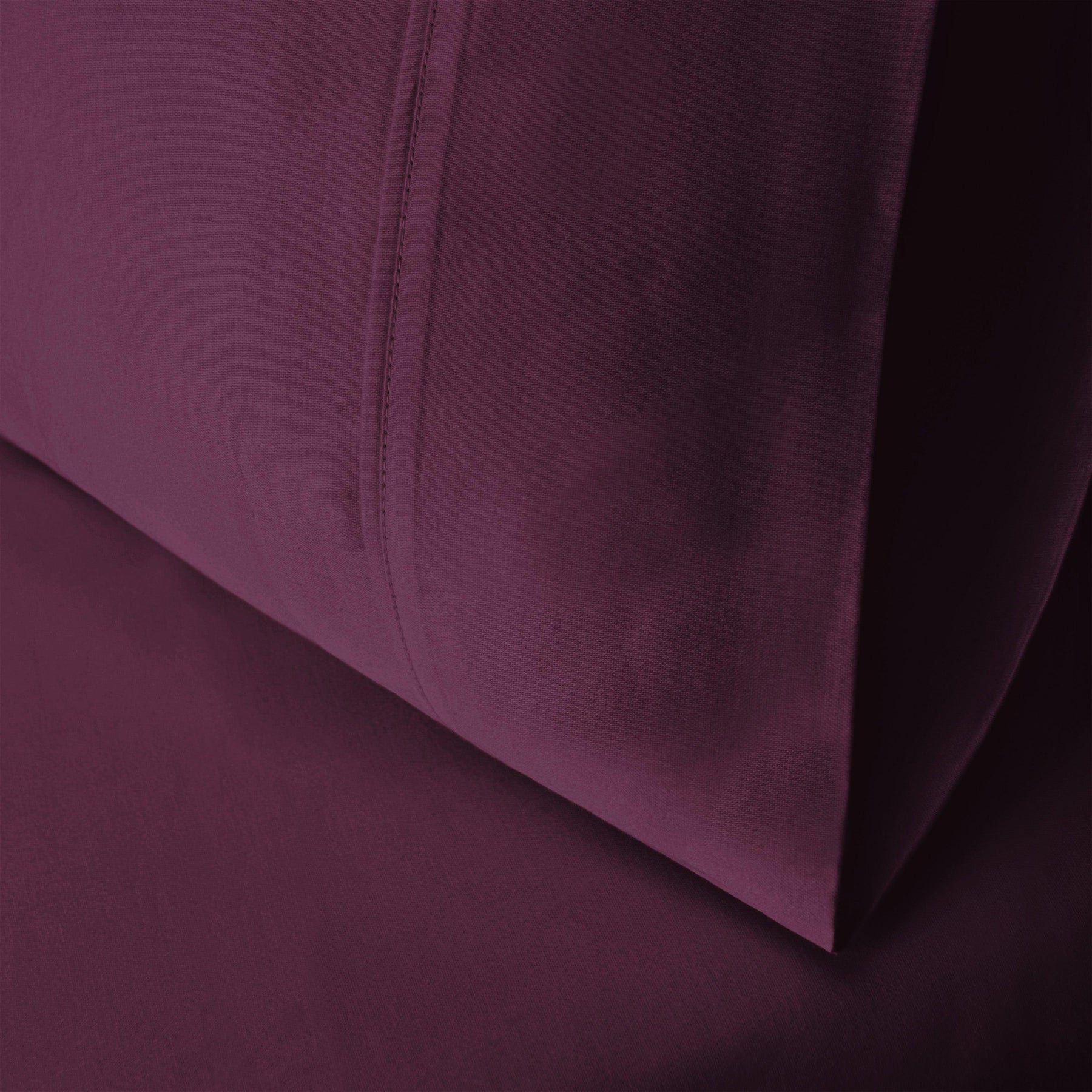 Egyptian Cotton 300 Thread Count Solid Luxury Pillowcases, Set of 2