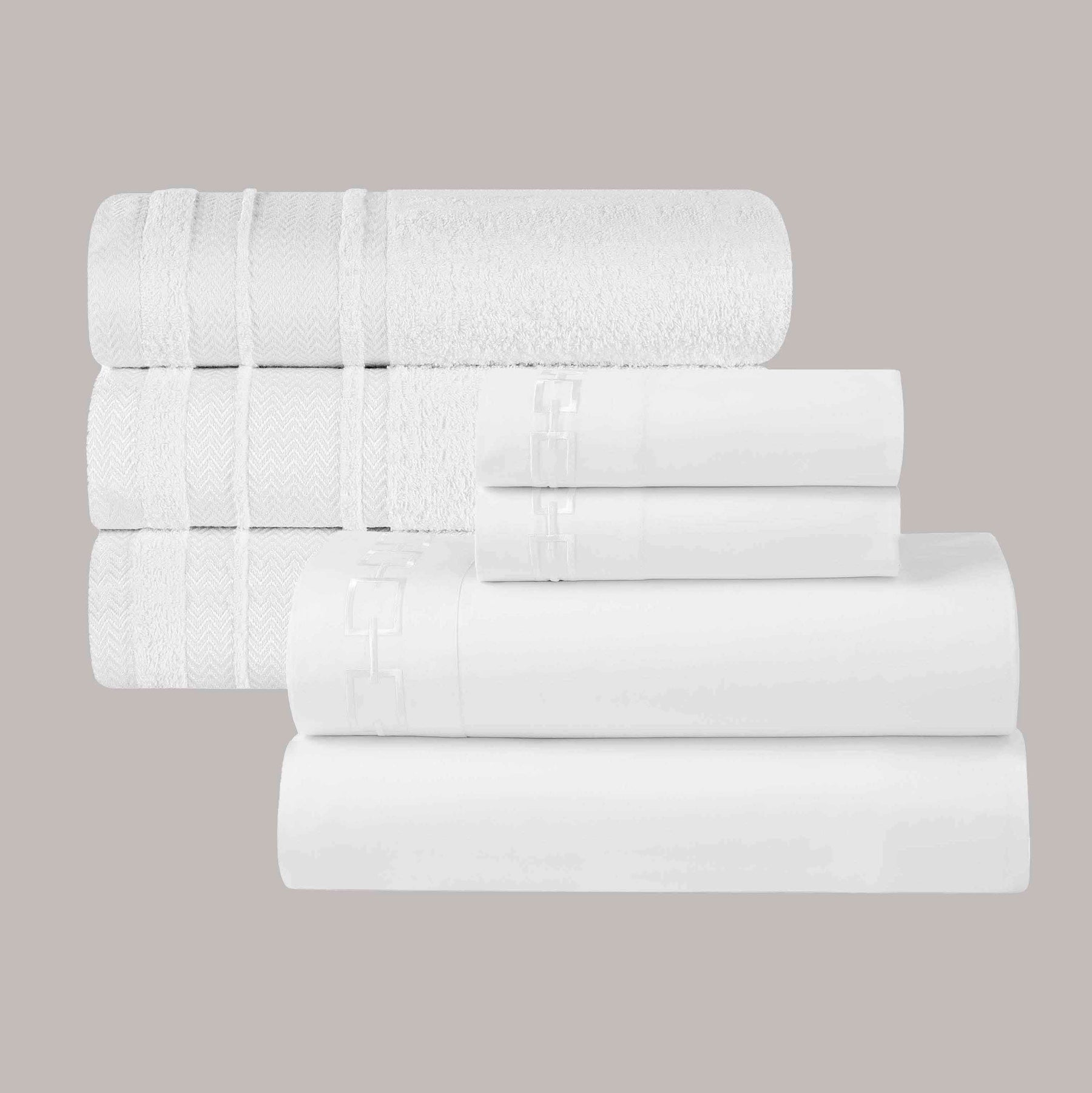 7-Piece Embroidered Elegance Bed & Bath Bundle