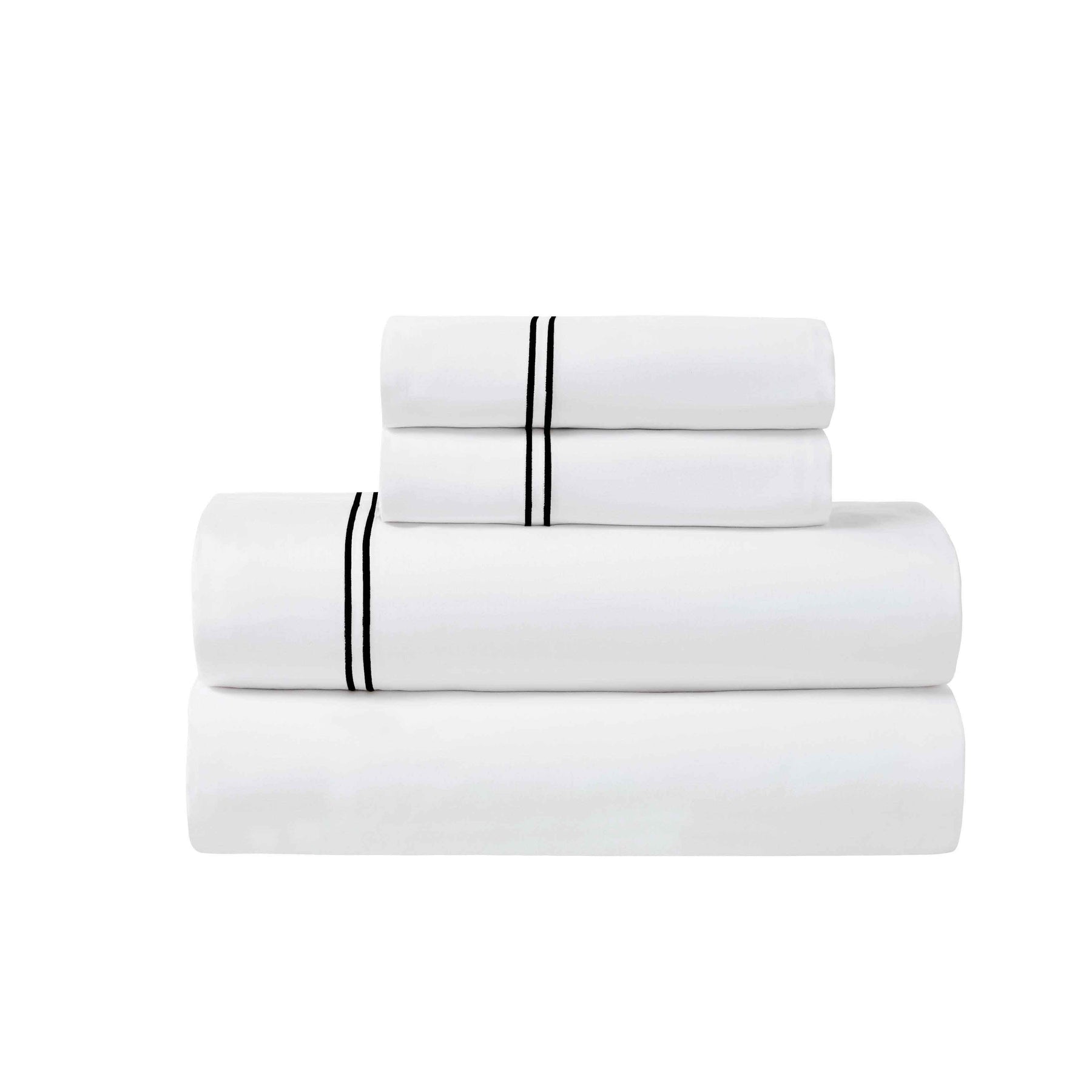 Fieldstone Cotton Two-Line Embroidered Deep Pocket Bed Sheet Set