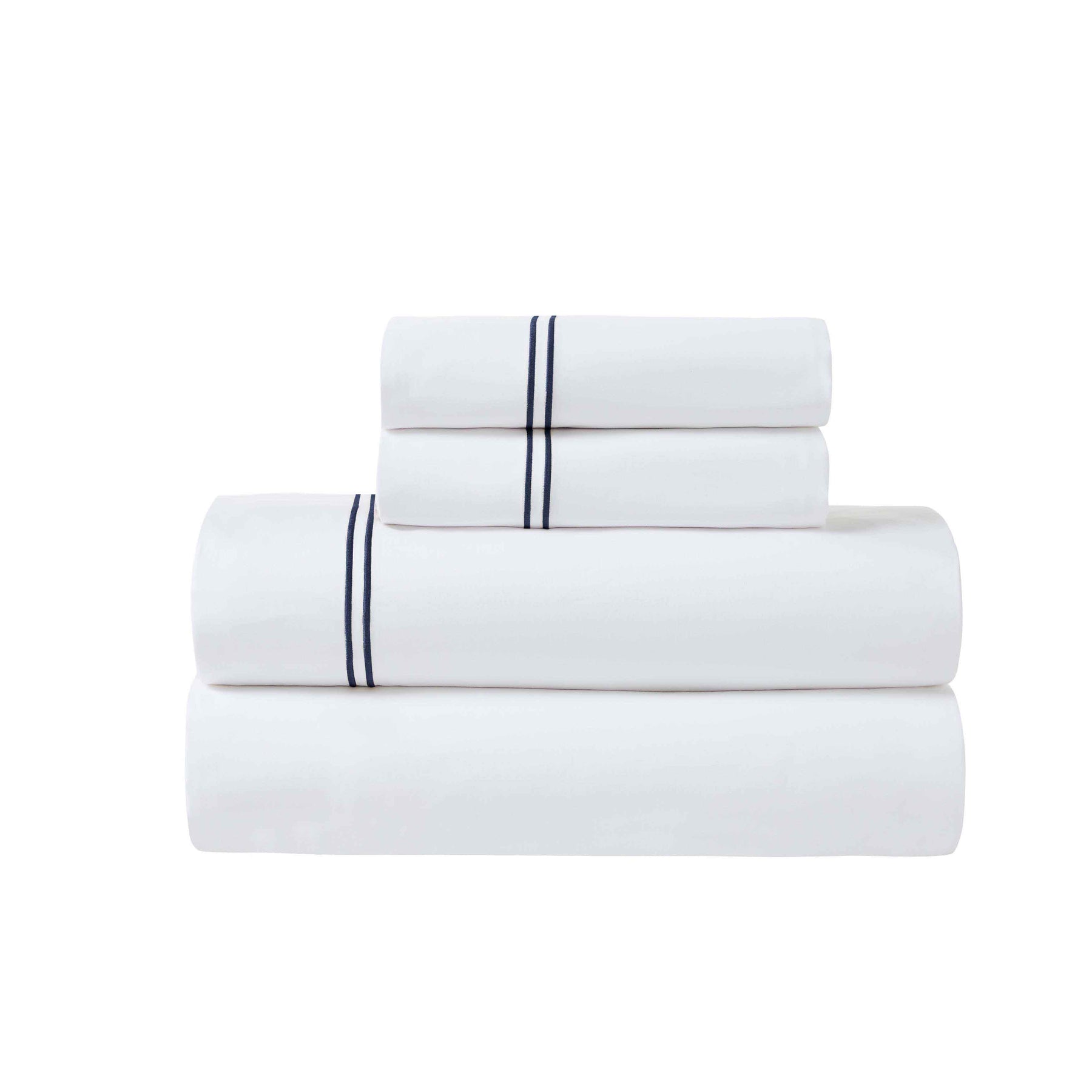 Fieldstone Cotton Two-Line Embroidered Deep Pocket Bed Sheet Set
