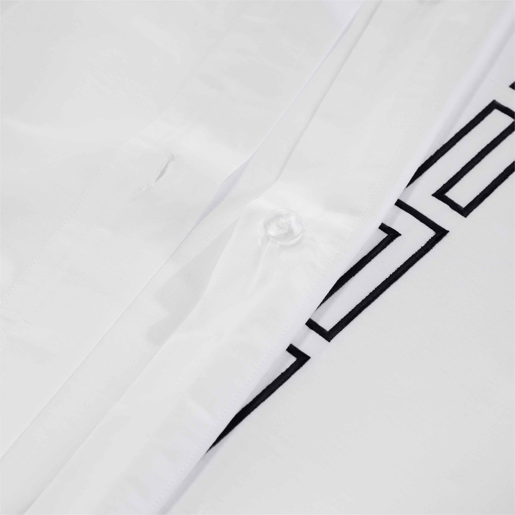 Harrison Cotton Greek Key Embroidered 3 Piece Duvet Cover Set