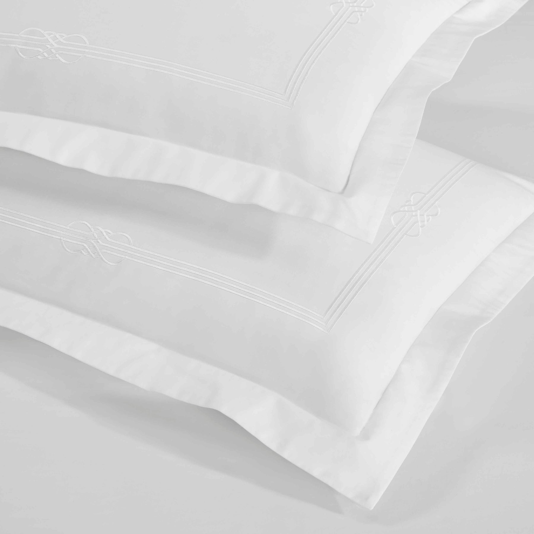 Moonlawn Cotton Gold Embroidered 3 Piece Duvet Cover Set