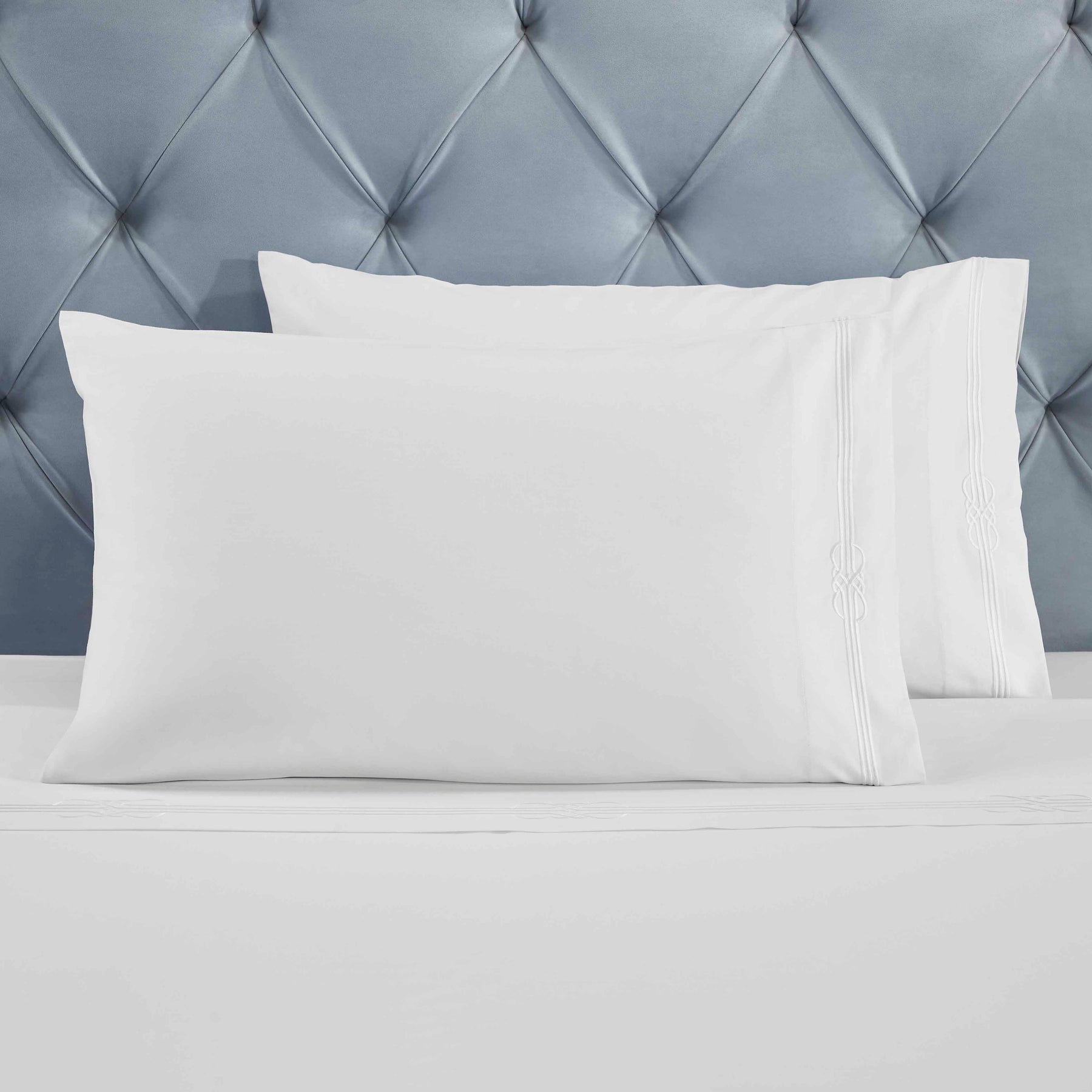 Moonlawn Cotton Gold Embroidered Deep Pocket Bed Sheet Set