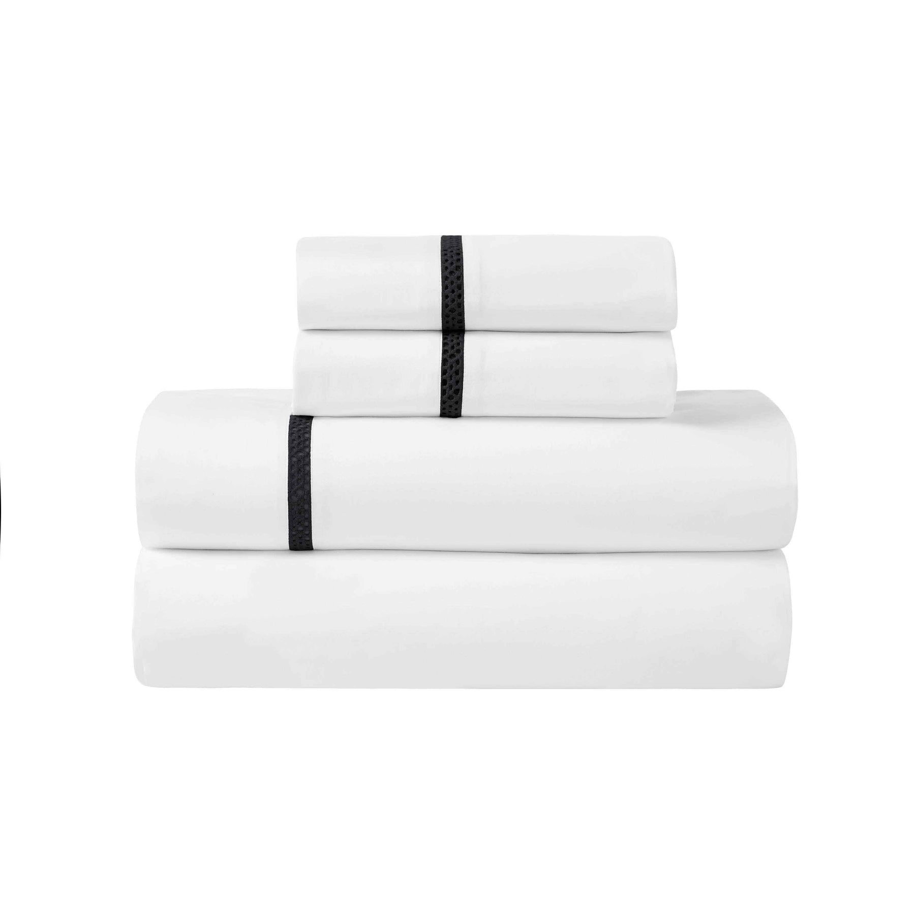 Riverton Cotton Cross-Stitch Embroidered Deep Pocket Bed Sheet Set