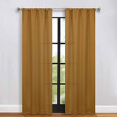 Solid Room Darkening Rod Pocket Blackout Curtain Panels, Set of 2