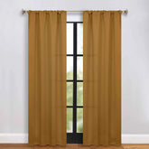 Solid Room Darkening Rod Pocket Blackout Curtain Panels, Set of 2