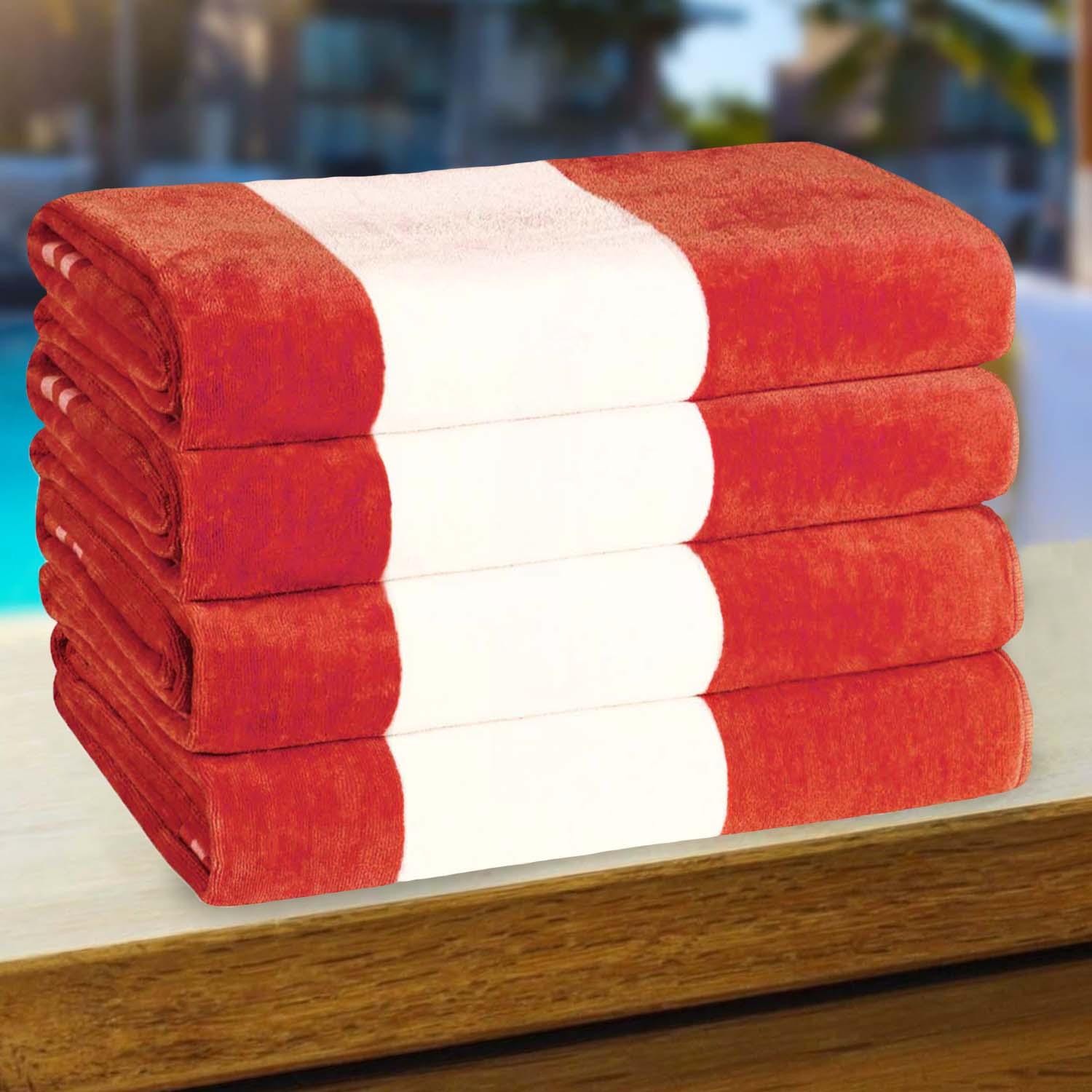 Cabana Stripe Oversized Cotton Beach Towel Set Of 2,4,6