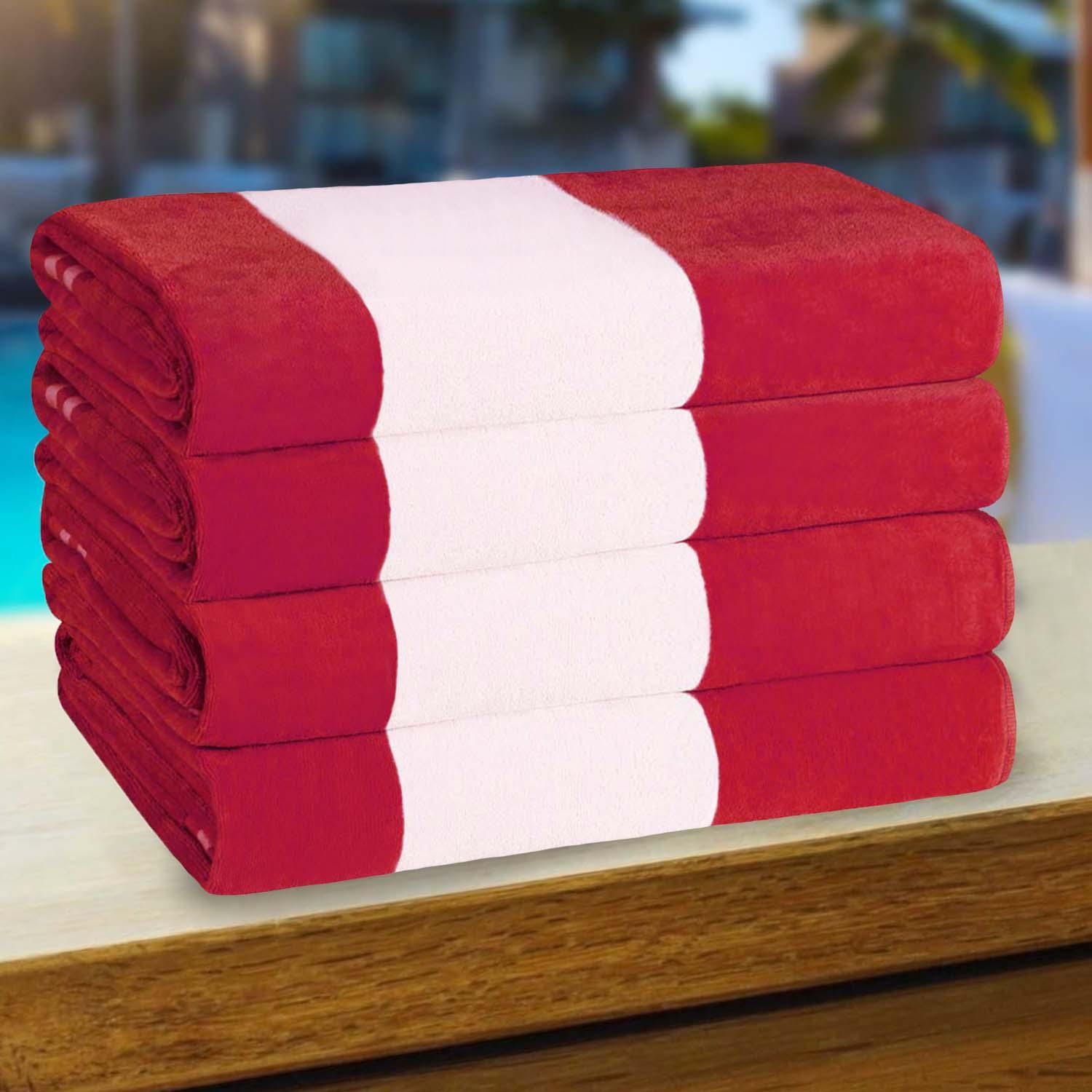 Cabana Stripe Oversized Cotton Beach Towel Set Of 2,4,6