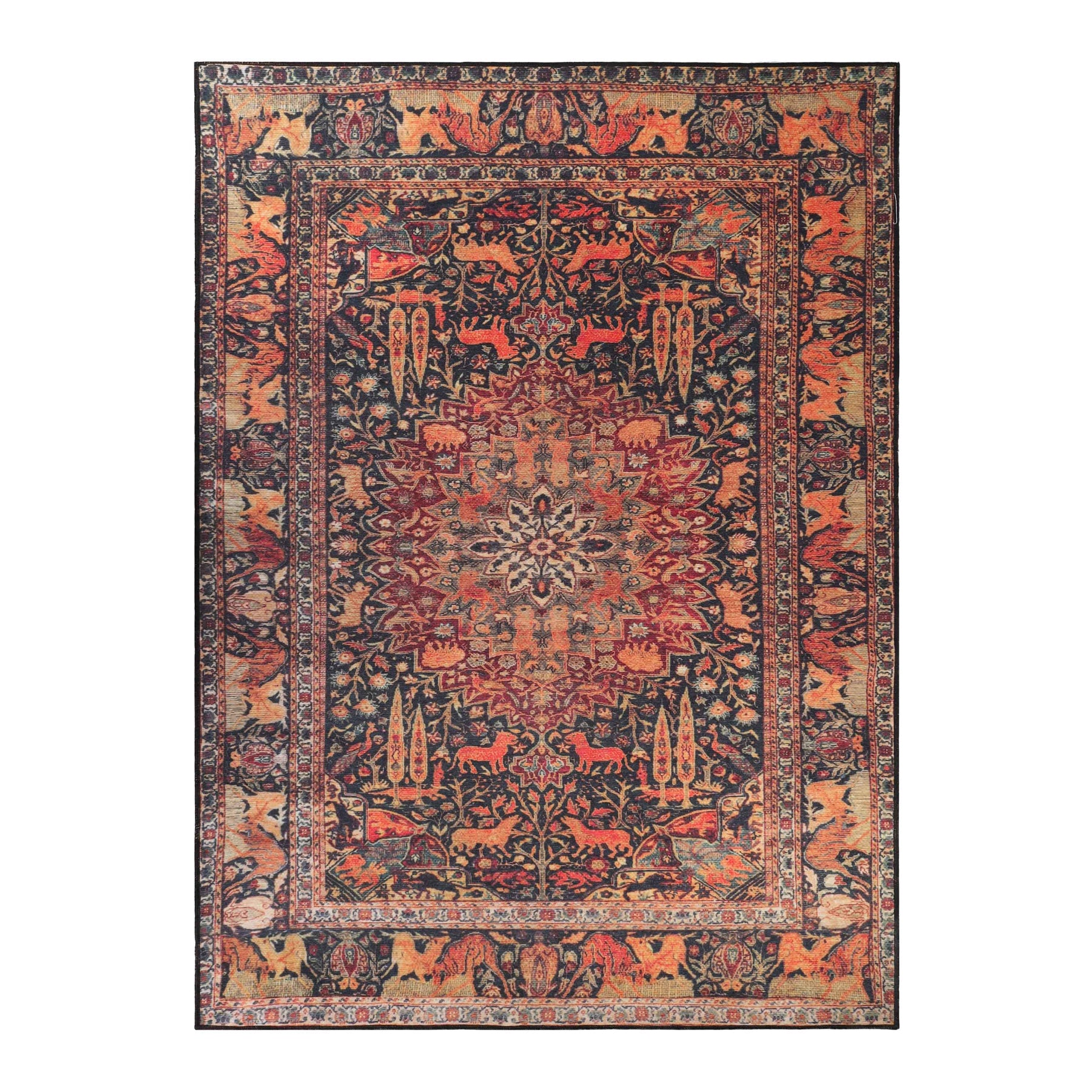Copley Bohemian Oriental Medallion Wildlife Indoor Area Rug Or Runner