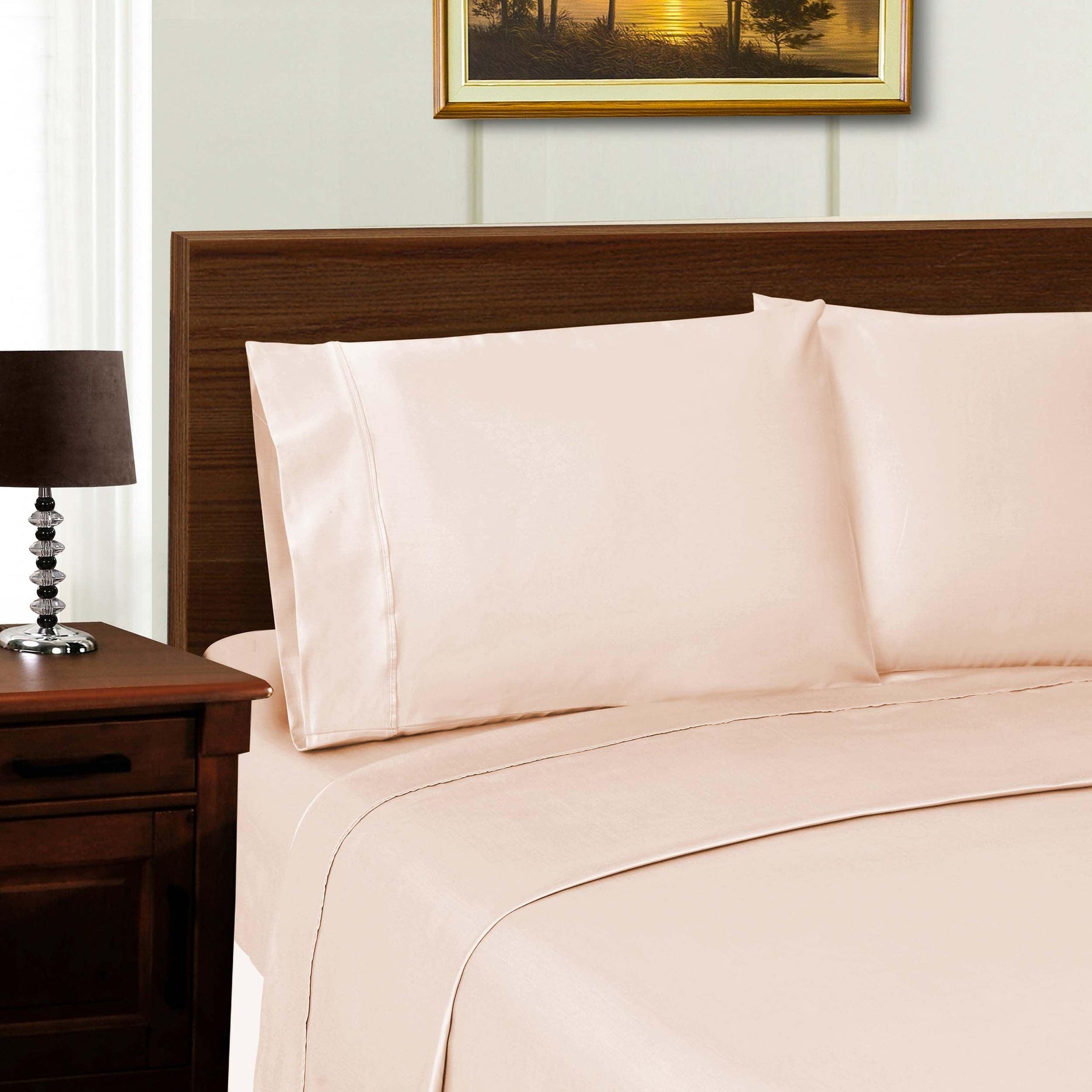 600 Thread Count Wrinkle Resistant Pillowcase Set