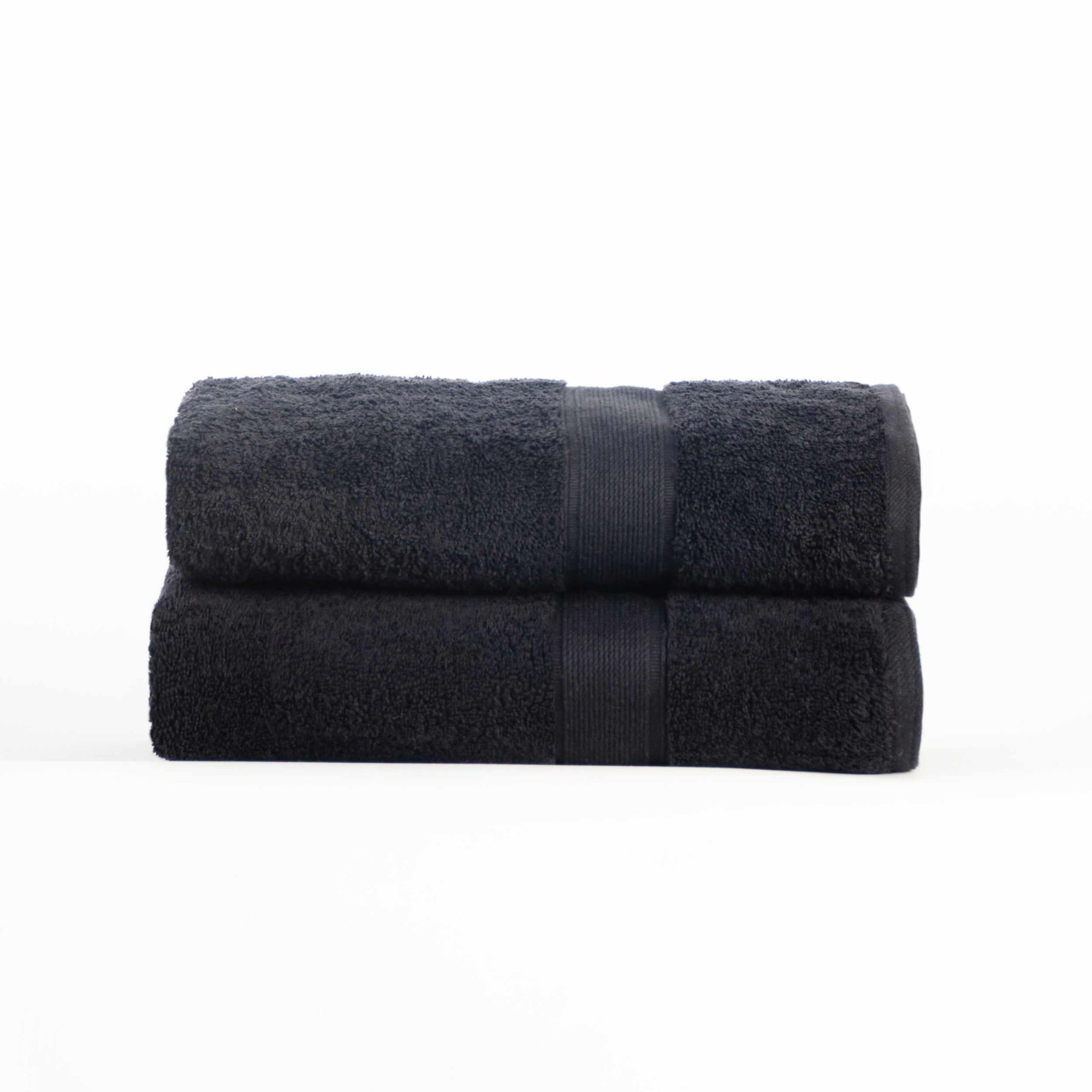 Organic Solid 650 GSM 2 Pieces Bath Sheet Set