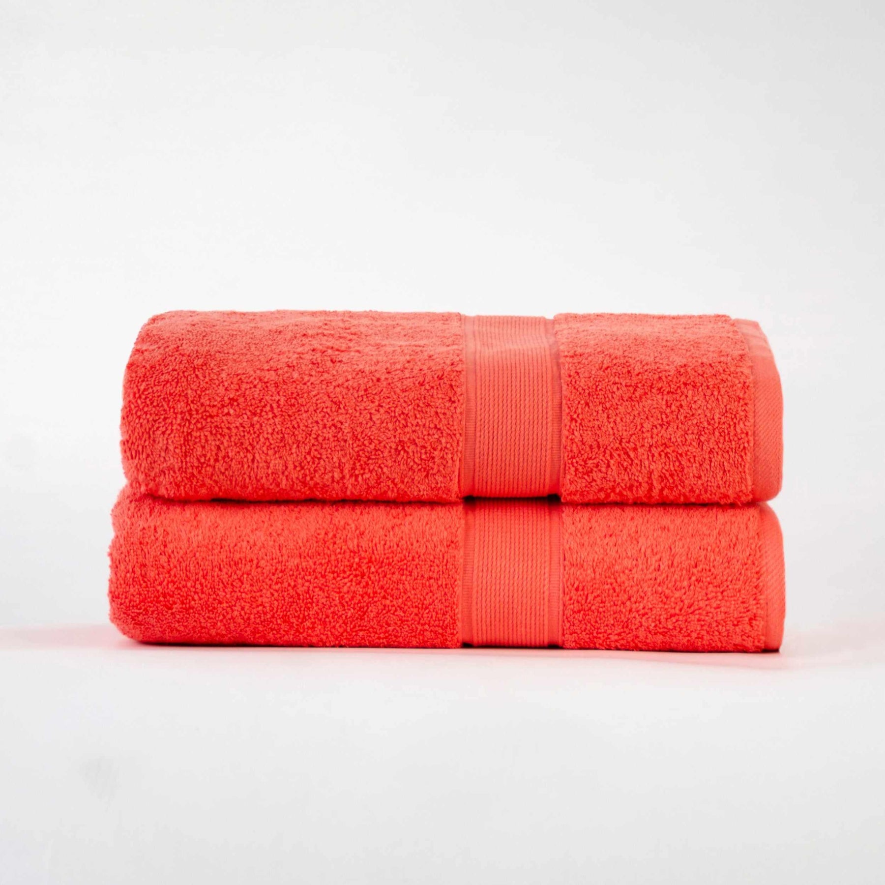 Organic Solid 650 GSM 2 Pieces Bath Sheet Set
