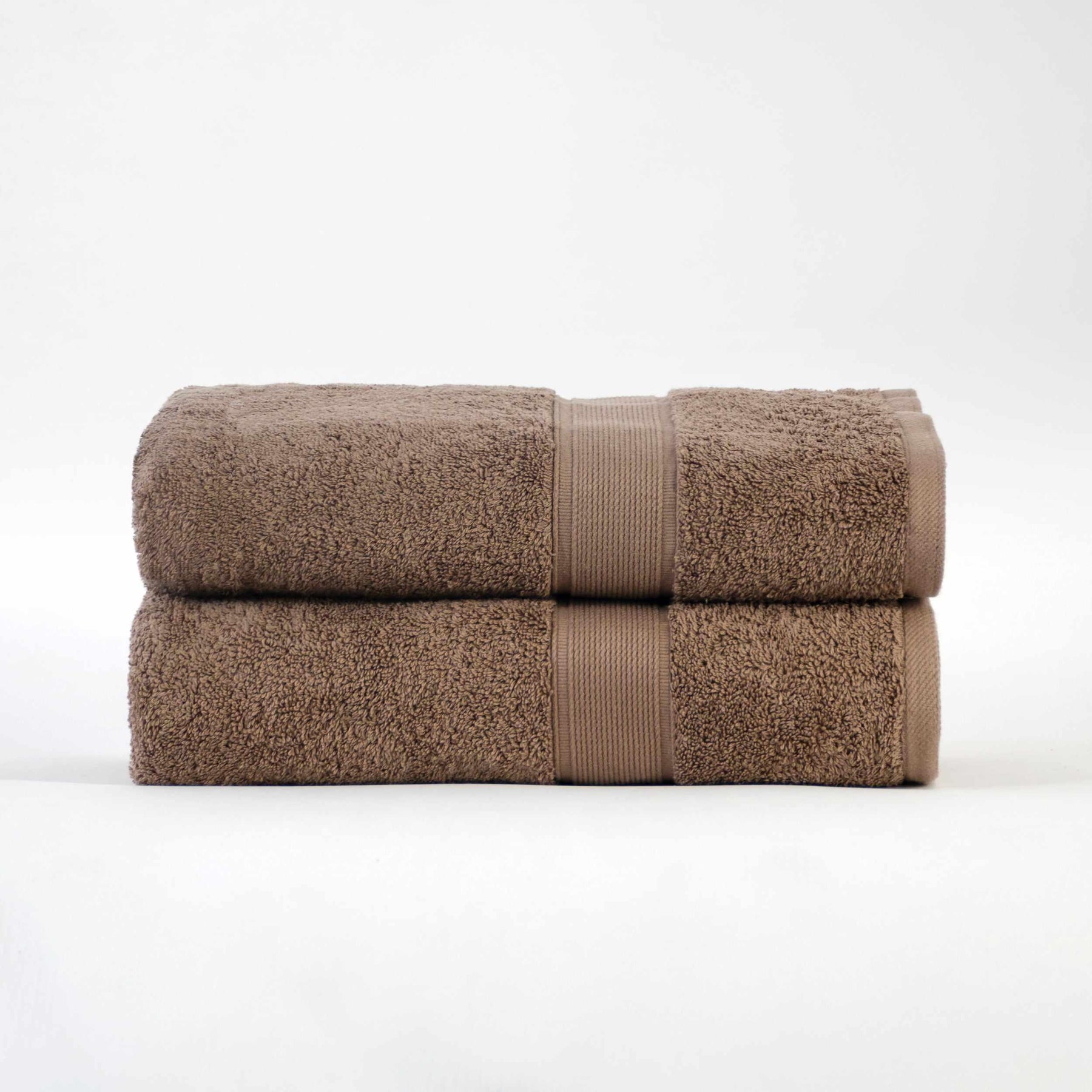 Organic Solid 650 GSM 2 Pieces Bath Sheet Set
