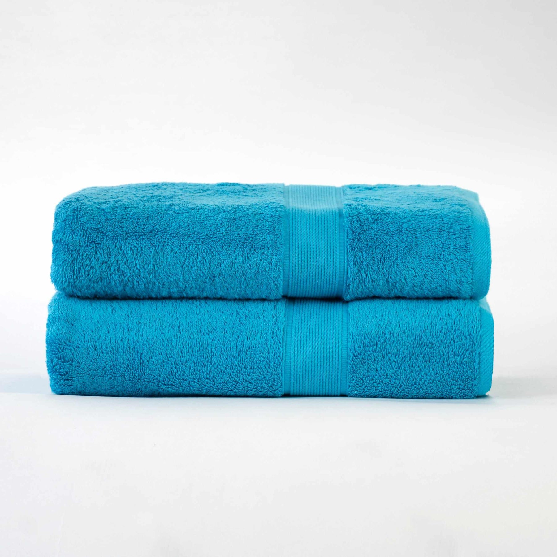 Organic Solid 650 GSM 2 Pieces Bath Sheet Set