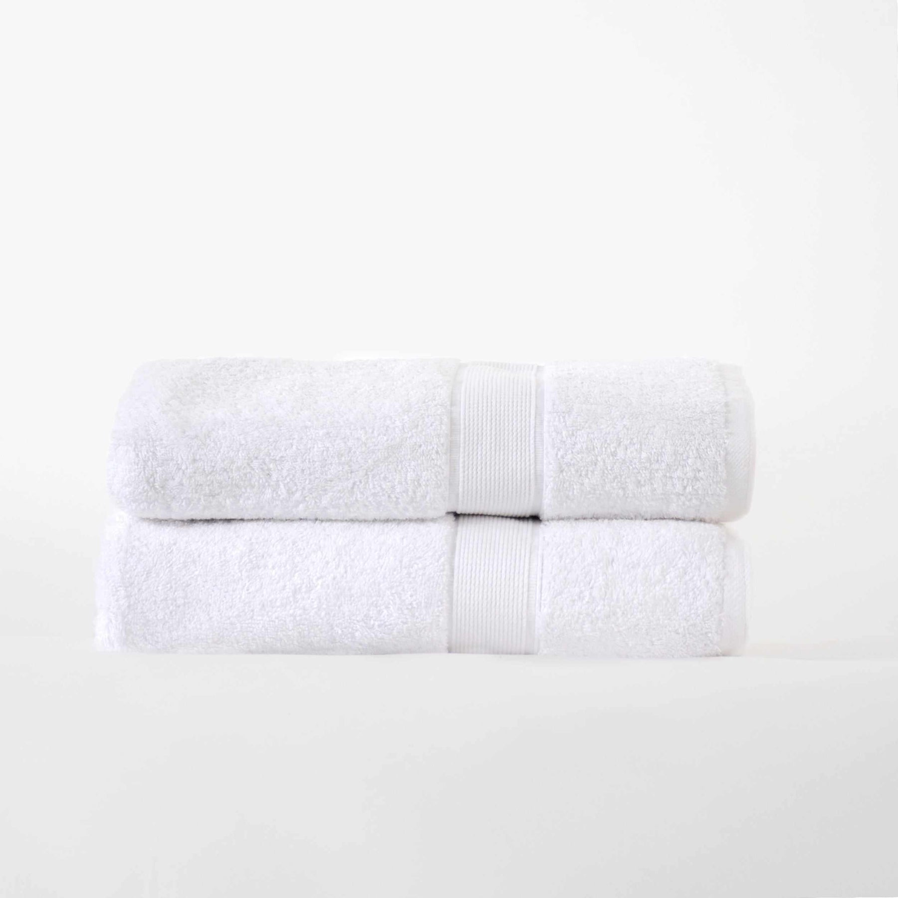 Organic Solid 650 GSM 2 Pieces Bath Sheet Set