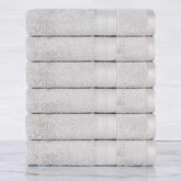 Rayon from Bamboo Ultra-Plush Heavyweight 6 Piece Hand Towel Set
