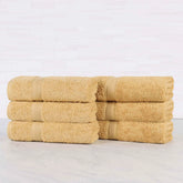 Oregon Organic Cotton Medium Weight Solid Hand Towel, Set of 6