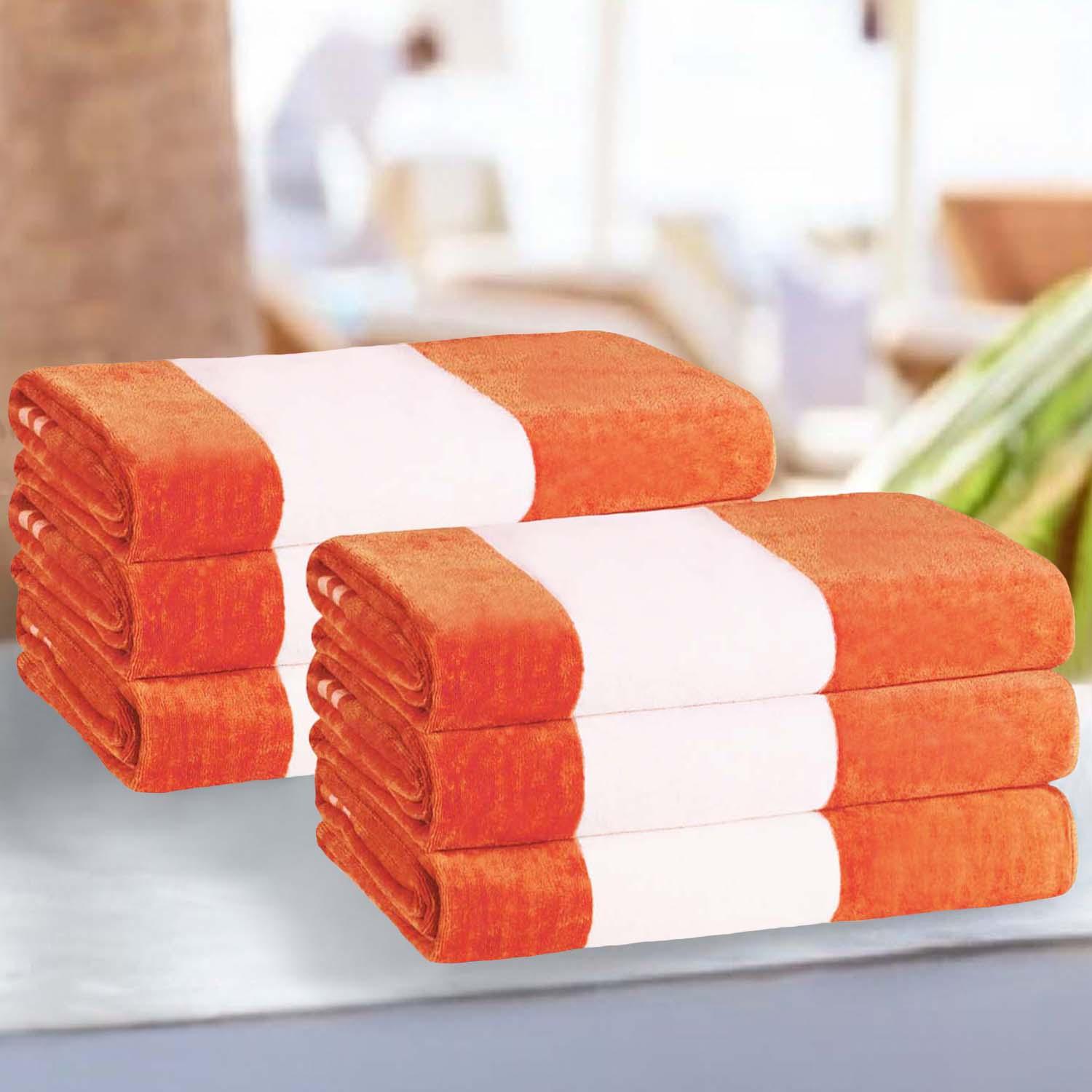 Cabana Stripe Oversized Cotton Beach Towel Set Of 2,4,6
