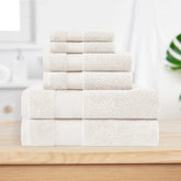6 Piece Towel Set 100% Turkish Cotton Plush - Aria