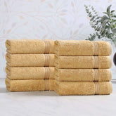 Heritage Egyptian Cotton Plush Thick Absorbent Hand Towel Set of 8
