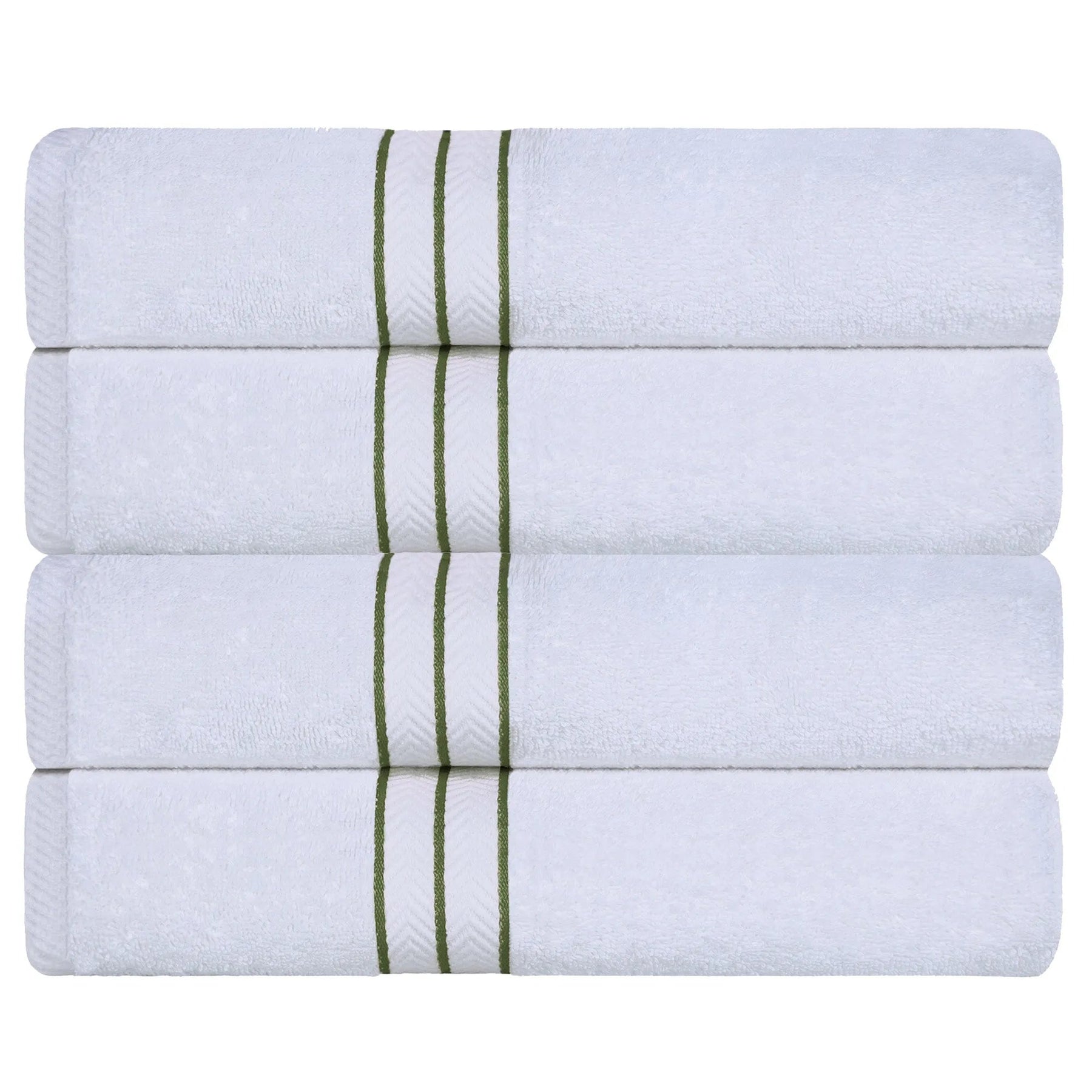 Ultra-Plush Turkish Cotton Super Absorbent Solid Bath Towel Set of 4