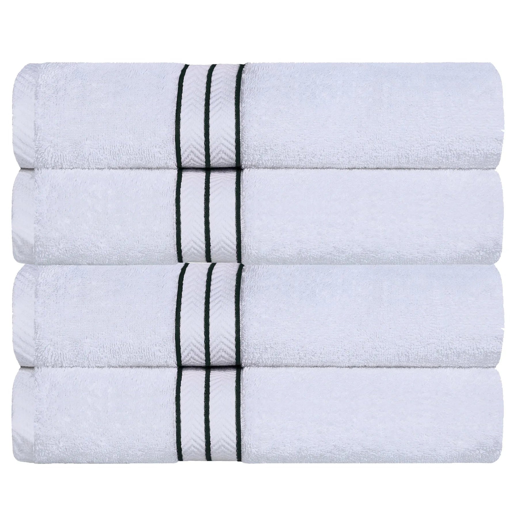 Ultra-Plush Turkish Cotton Super Absorbent Solid Bath Towel Set of 4