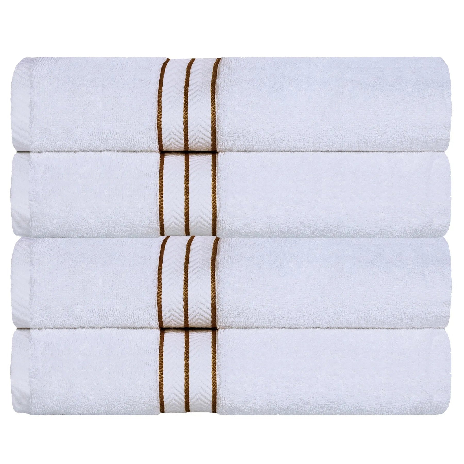 Ultra-Plush Turkish Cotton Super Absorbent Solid Bath Towel Set of 4