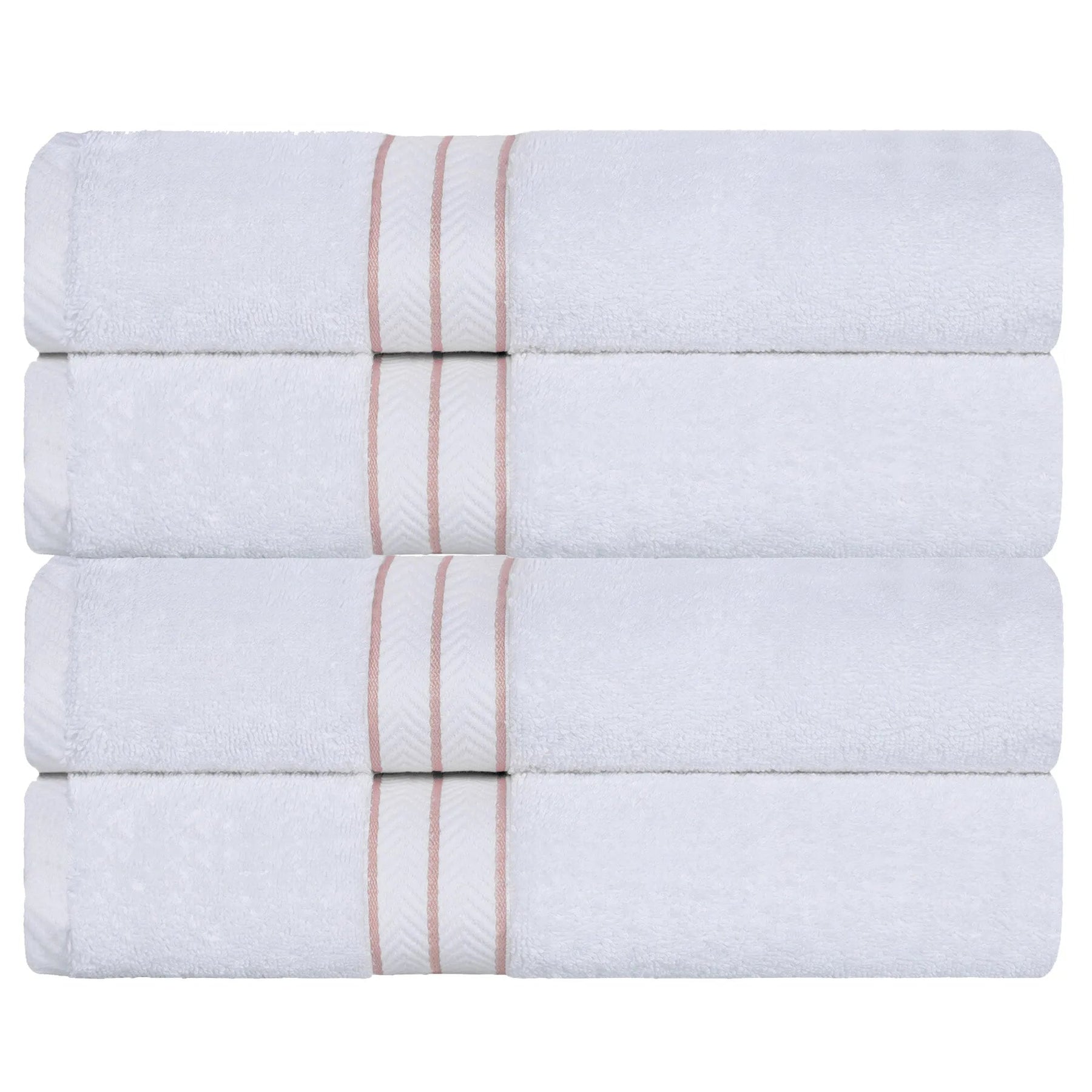 Ultra-Plush Turkish Cotton Super Absorbent Solid Bath Towel Set of 4