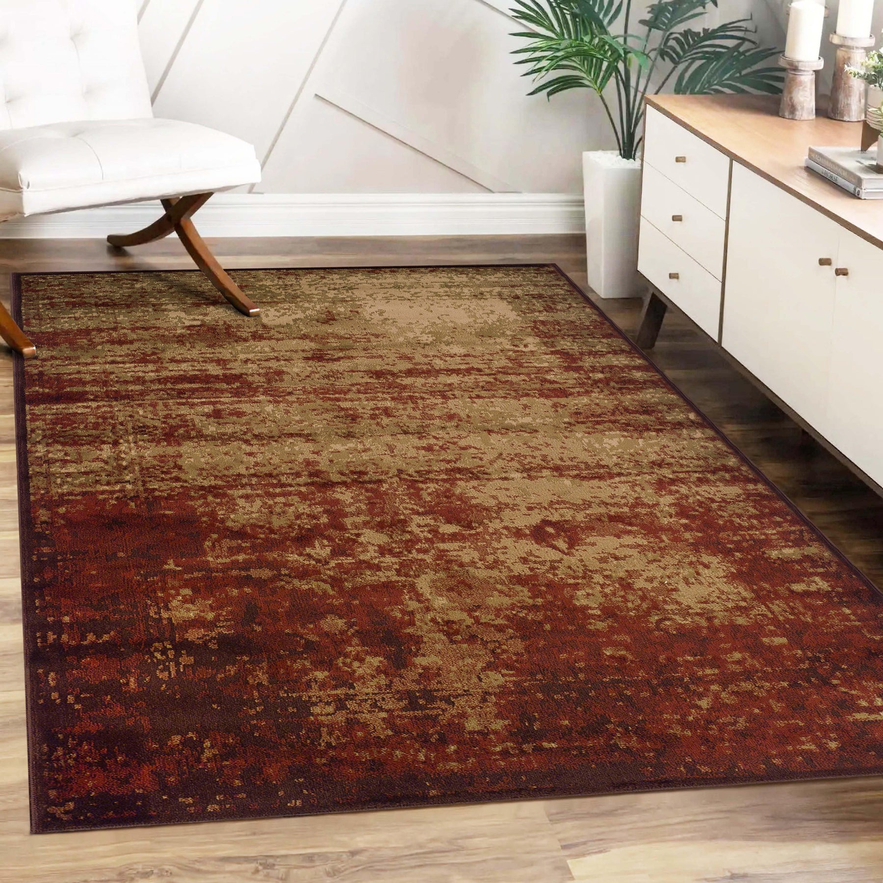 Afton Acid Wash Gradient Indoor Area Rug or Runner Or Door Mat