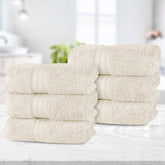 Cotton Terry Hand Towel Set 6-Piece - Atlas