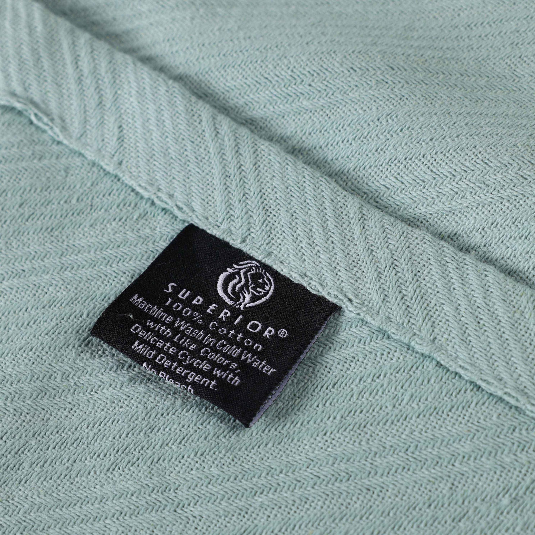 Milan Cotton Textured Jacquard Striped Lightweight Woven Blanket