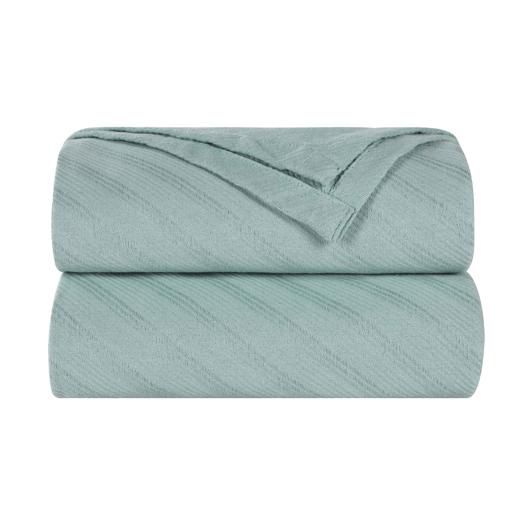 Milan Cotton Textured Jacquard Striped Lightweight Woven Blanket