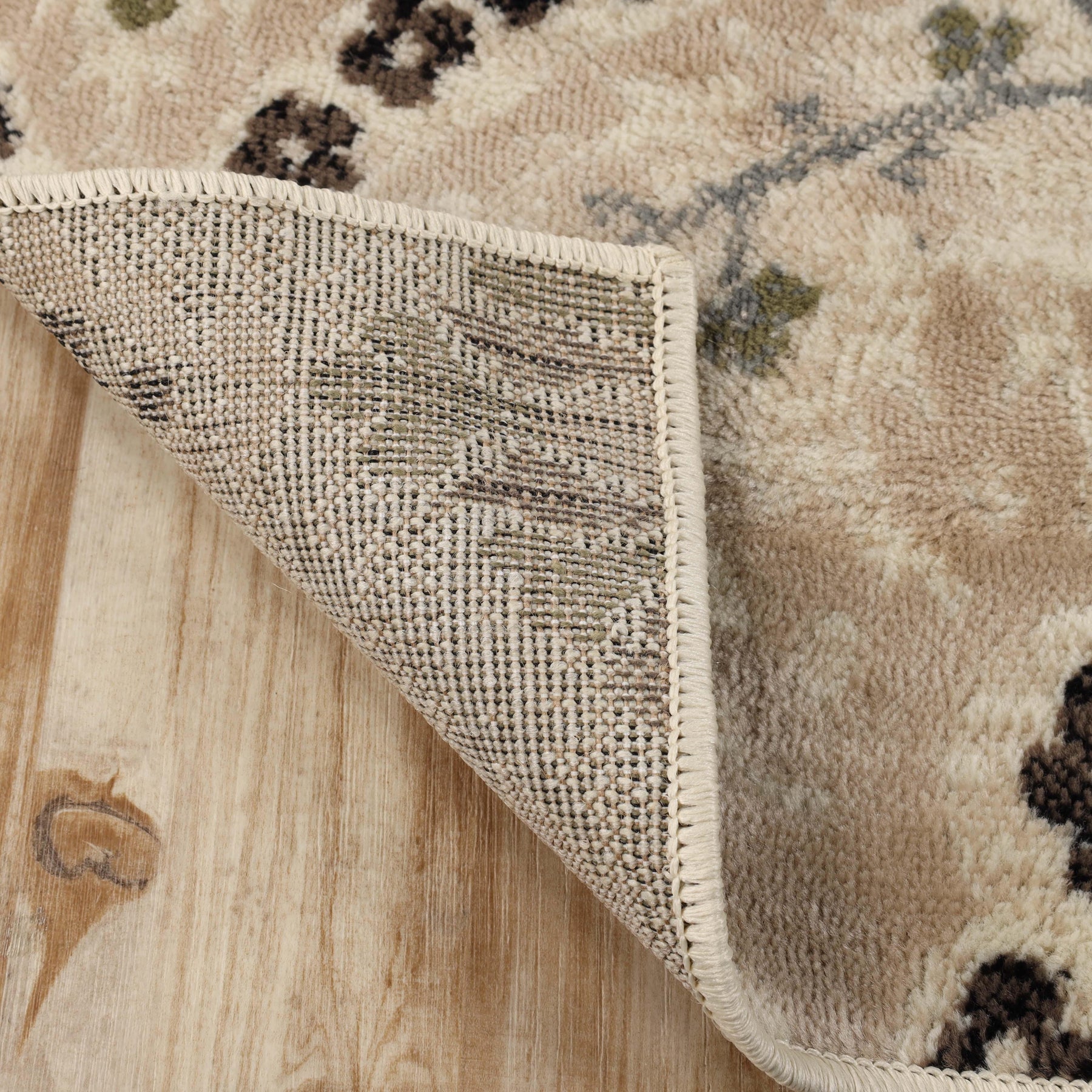 Augusta Vintage Floral Damask Indoor Area Rug or Runner