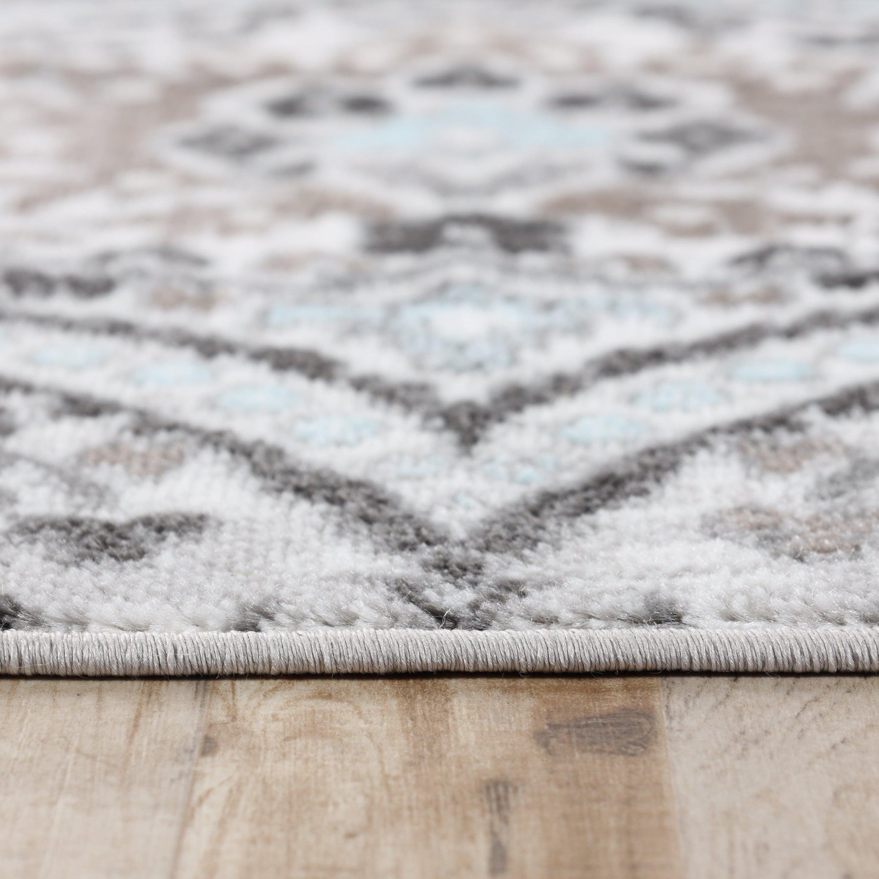 Augusta Vintage Floral Damask Indoor Area Rug or Runner