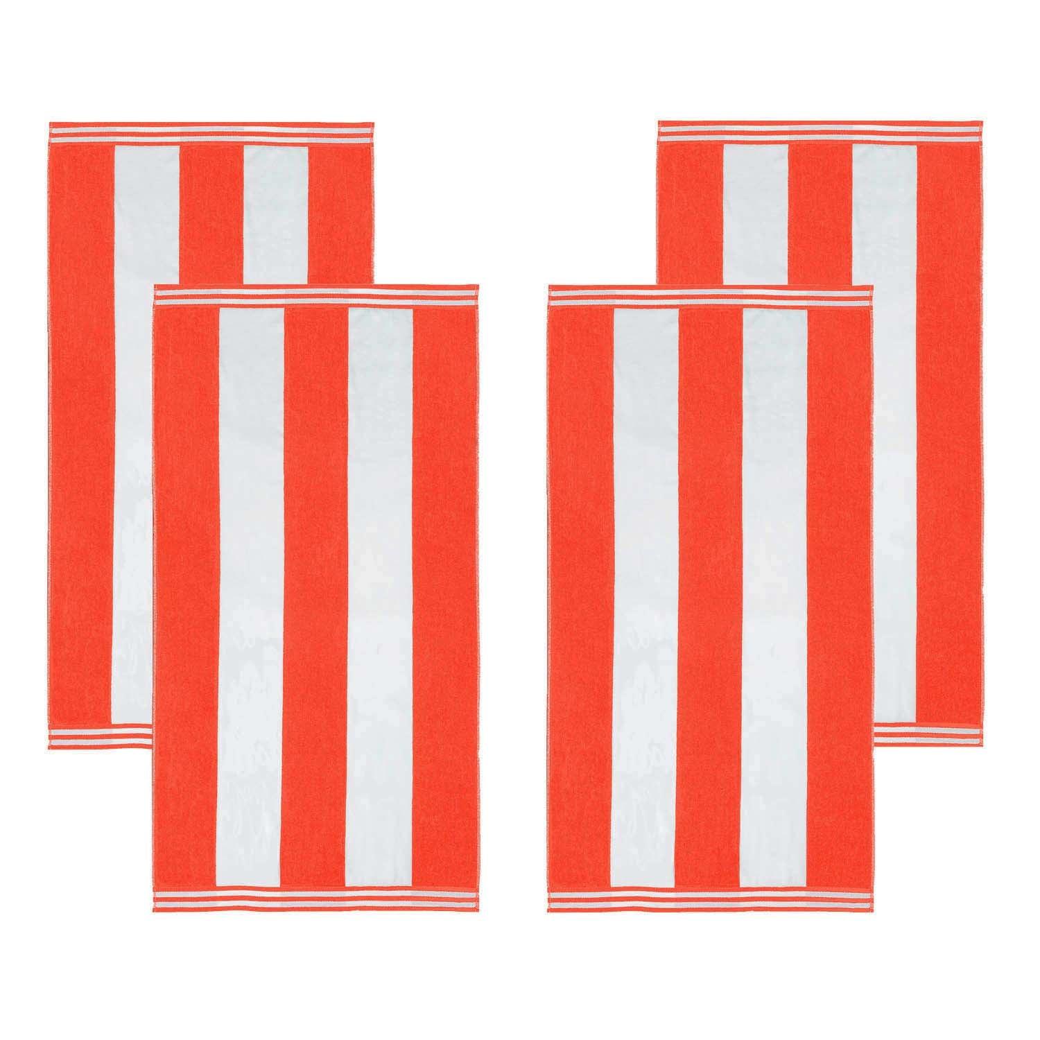 Cabana Stripe Oversized Cotton Beach Towel Set Of 2,4,6