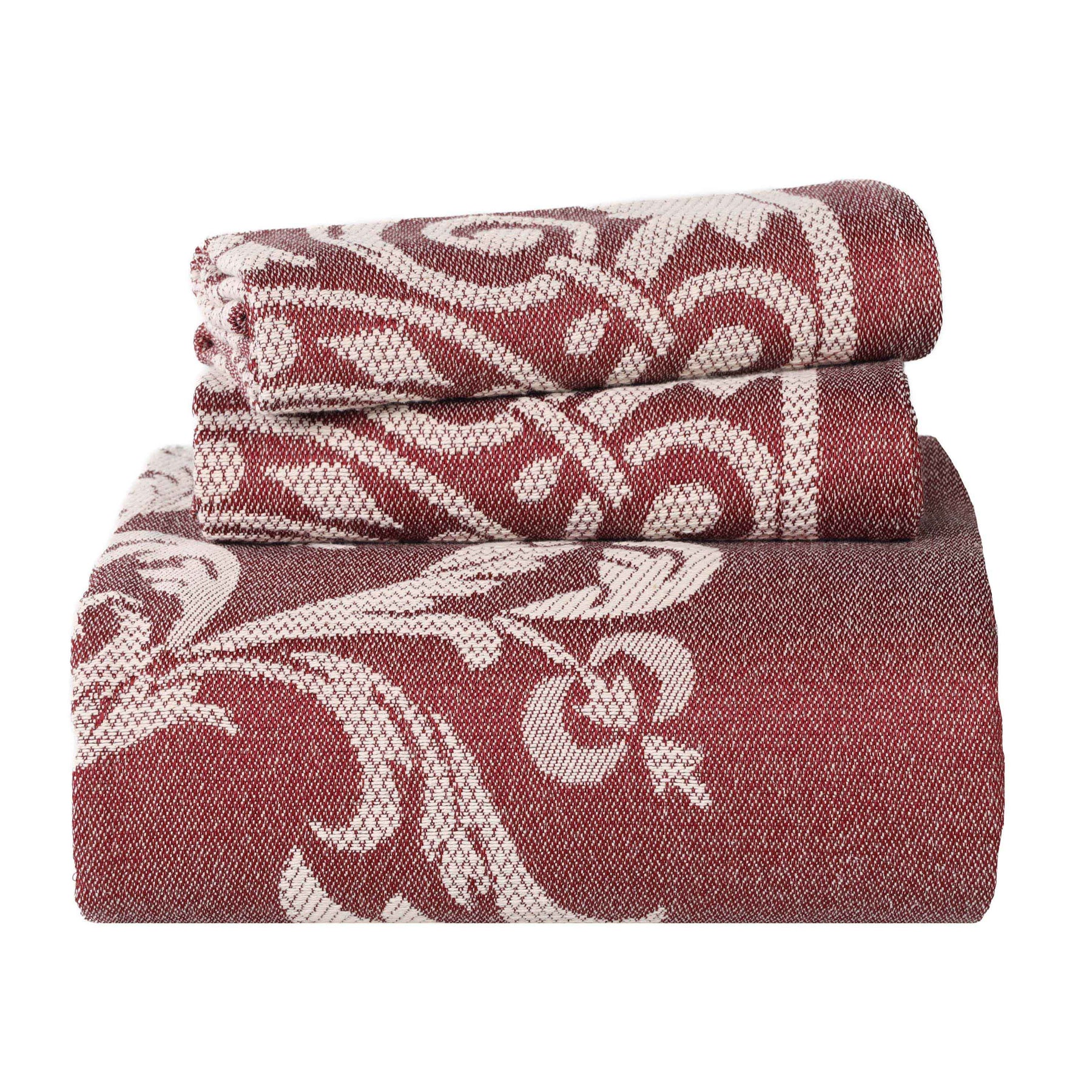 Adalie Cotton Blend Woven Jacquard Medallion Bedspread Set